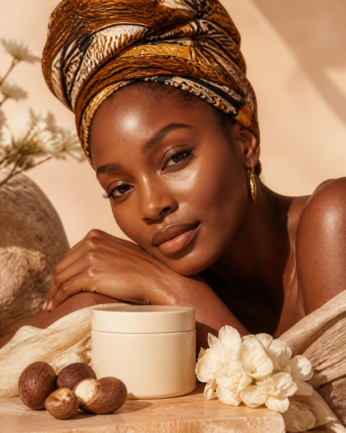Portrait lumineux illustrant les rituels de beauté Madiva